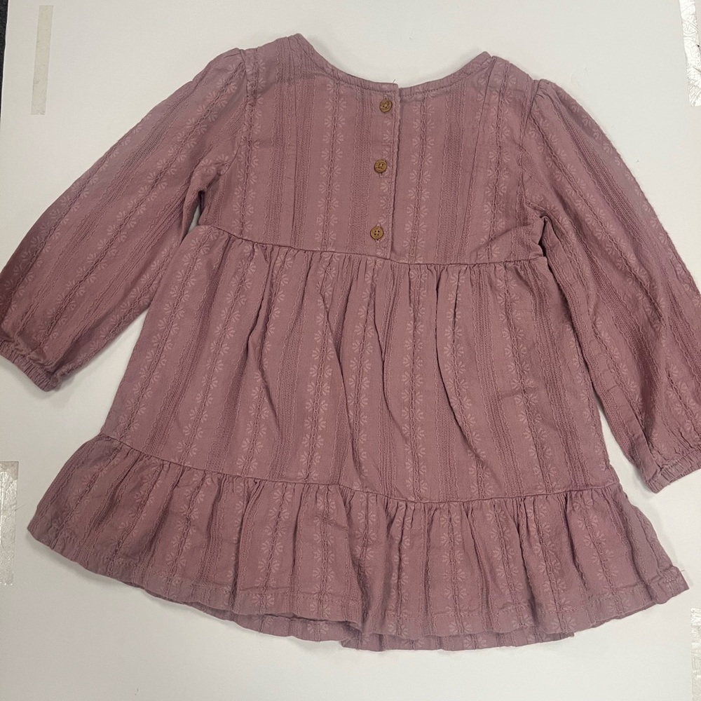 Pink Long Sleeve Dress by little co. Size 2 T